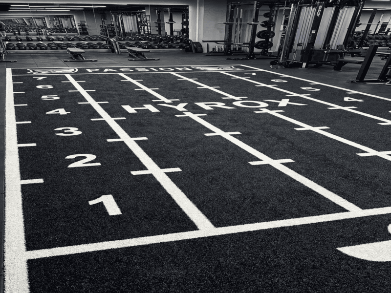 gym turf drainage installation